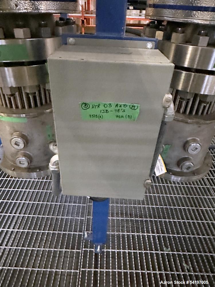 Unused Gaumer Process Stainless Steel Electric Heater. 600 PSIG @ 10 to 1000 degrees F, Design: 180 KW.  12" diameter x 164" long. 3/60/480v. Serial # 23-C34349-03A, Built 2023.