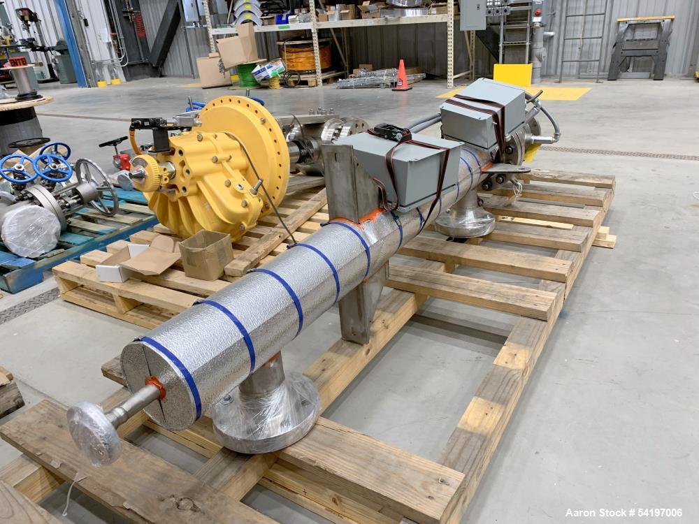 Unused Gaumer Process Stainless Steel Electric Heater. 600 PSIG at 10 to 932 degrees F, Design: 33.3 KW.  6" diameter x 67.2" long. 3/60/480v, Serial # 23-C34349-4, Built 2023.