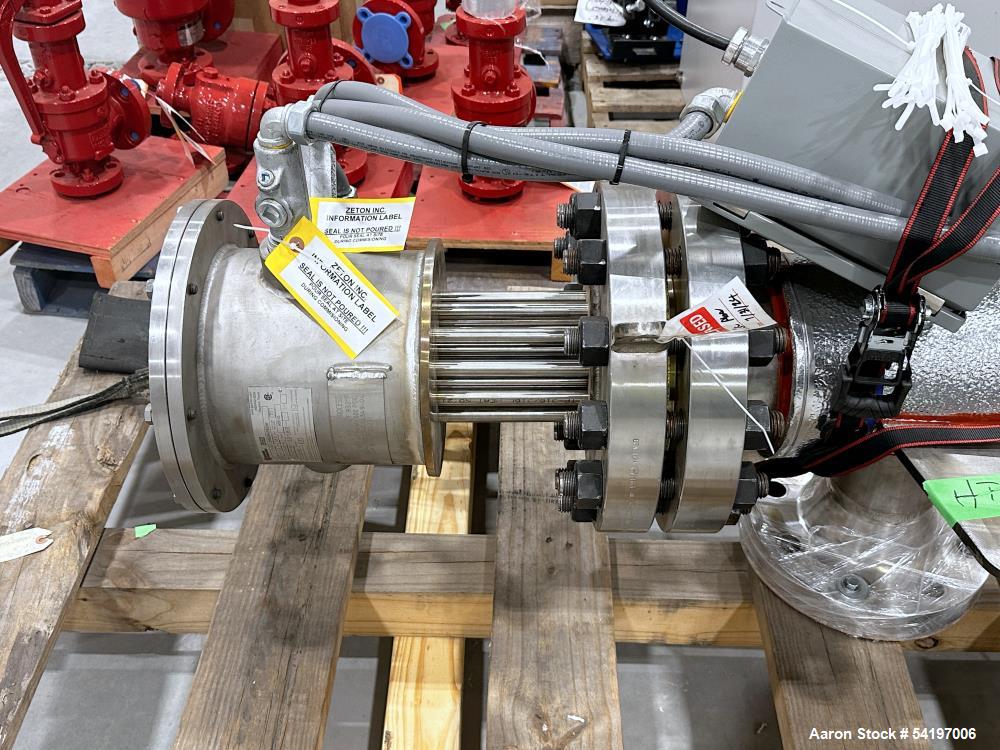 Unused Gaumer Process Stainless Steel Electric Heater. 600 PSIG at 10 to 932 degrees F, Design: 33.3 KW.  6" diameter x 67.2" long. 3/60/480v, Serial # 23-C34349-4, Built 2023.