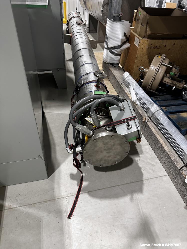 Unused Gaumer Process Stainless Steel Electric Heater. 600 PSIG at 10 to 932 degrees F, Design:104 KW. 8" diameter x 160" long. 3/60/480v, Serial # 23-C34349-6, Built 2023.