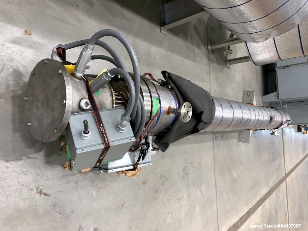 Unused Gaumer Process Stainless Steel Electric Heater. 600 PSIG at 10 to 932 degrees F, Design:104 KW. 8" diameter x 160" long. 3/60/480v, Serial # 23-C34349-6, Built 2023.