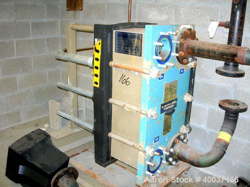 Used Used: Alfa Laval Plate Heat Exchanger, Model M10-BFG, 255 square feet. Rated 150 psi at 230 deg.f.. Built 1993.