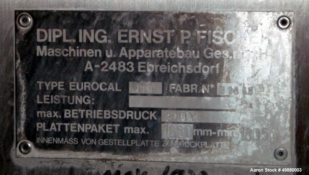 Used Ernest P. Fischer Heat Exchanger