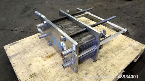 Used APV Crepaco Paraflow Plate Heat Exchanger, Model SR15-S, #2 Frame Size. Approximately 61 square feet. (55) 8-1/4” wide x 22-7/16” long 316 stainless steel plates. Maximum operating pressure 150 ...