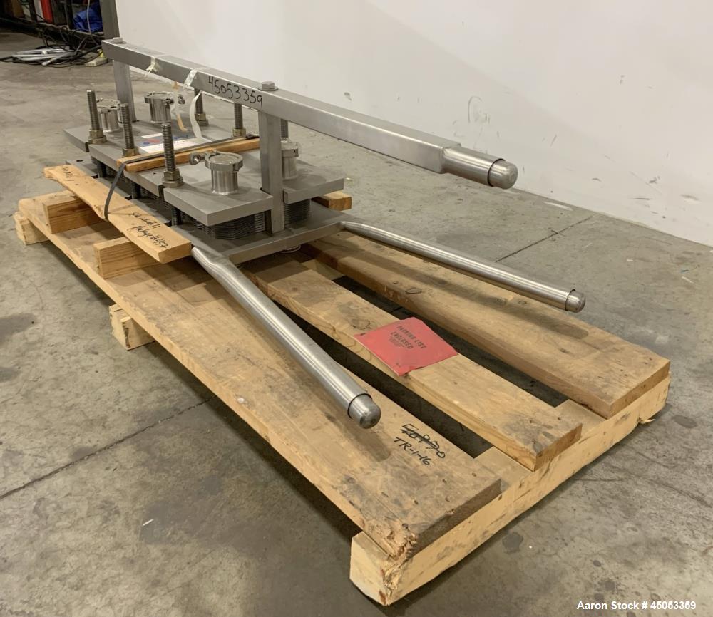 Unused- APV Crepaco Stainless Steel Plate Heat Exchanger, Model SR25SL. (24) 316 Stainless Steel plates with (EPDM) gaskets. Maximum operating pressure 150 psi. W.O# 30459, Built 1995.