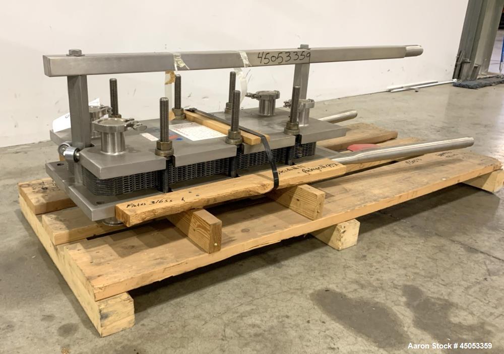 Unused- APV Crepaco Stainless Steel Plate Heat Exchanger, Model SR25SL. (24) 316 Stainless Steel plates with (EPDM) gaskets....