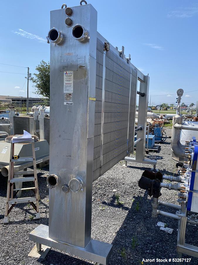 Used APV Crepaco Multi-Stage Plate Heat Exchanger | 275 Plates | 72" Bundle | Stainless Sanitary