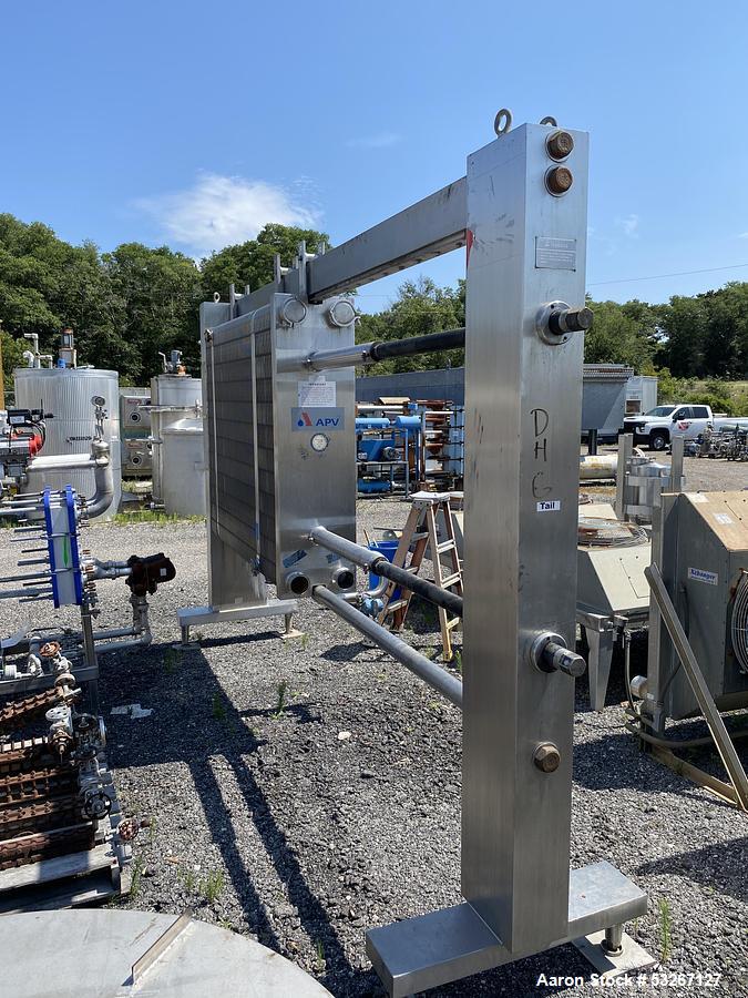 Used APV Crepaco Multi-Stage Plate Heat Exchanger | 275 Plates | 72" Bundle | Stainless Sanitary
