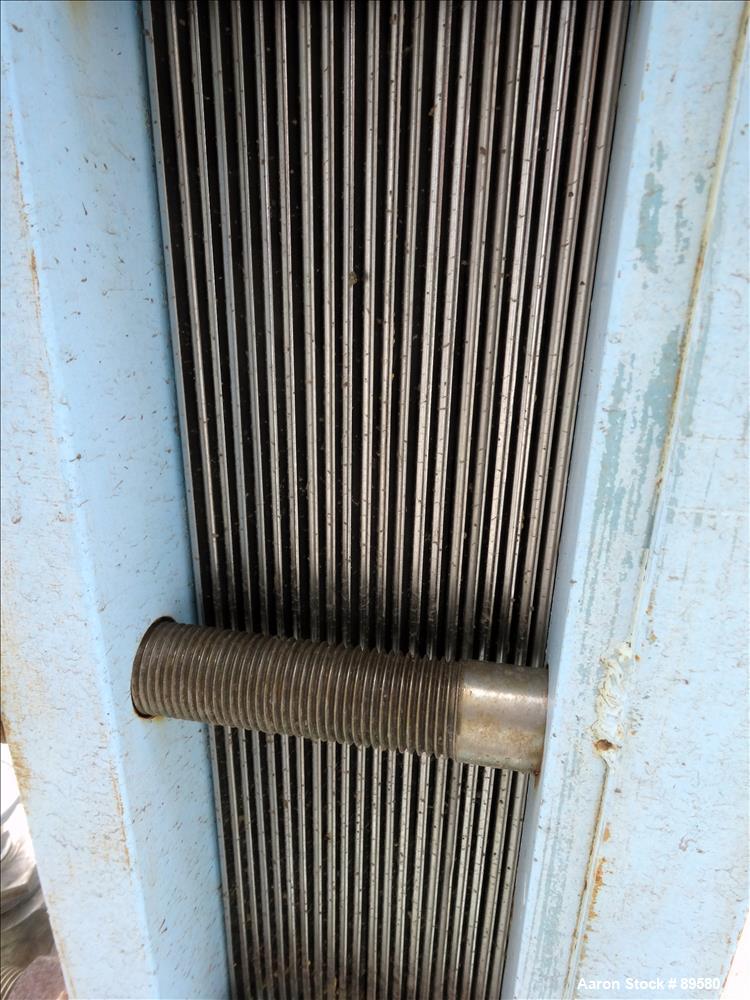 Used Stainless Steel APV Plate Heat Exchanger, Model HXU-8, Approximately 19 Sq