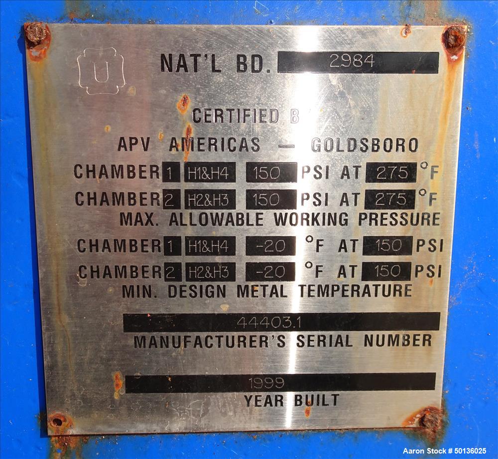 Used APV Plate Heat Exchanger, Stainless Steel