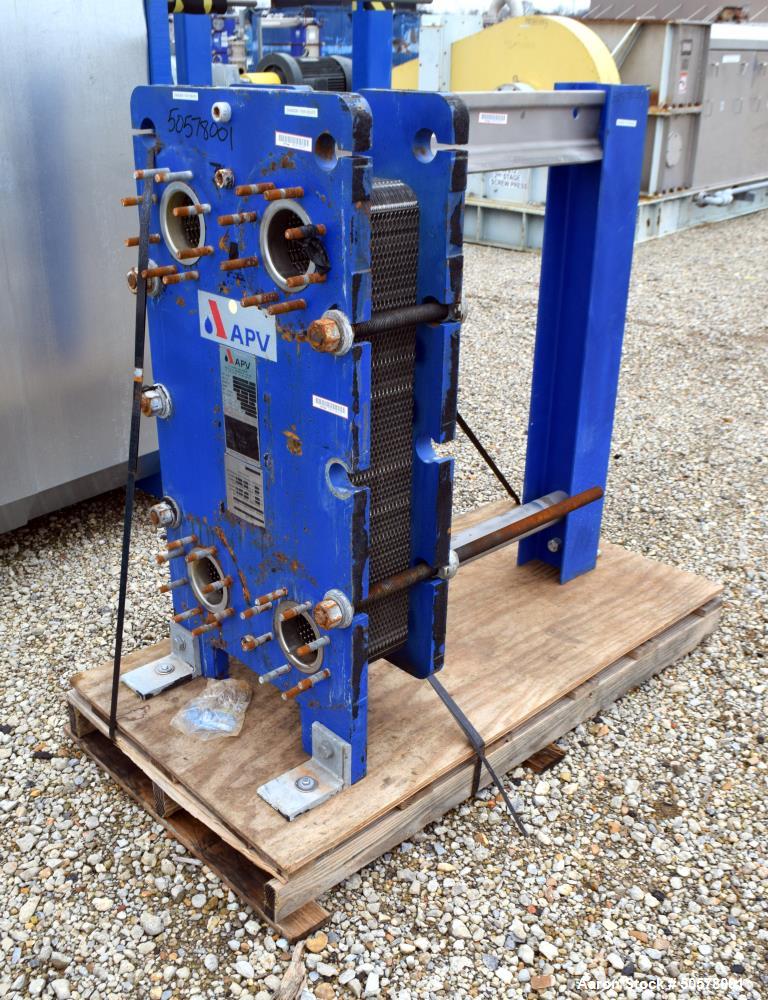 Used- APV Plate Heat Exchanger, Model Q030 M-10