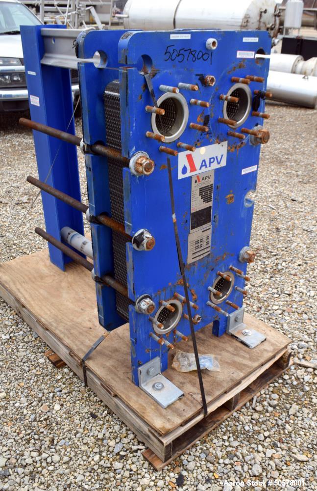 Used- APV Plate Heat Exchanger, Model Q030 M-10