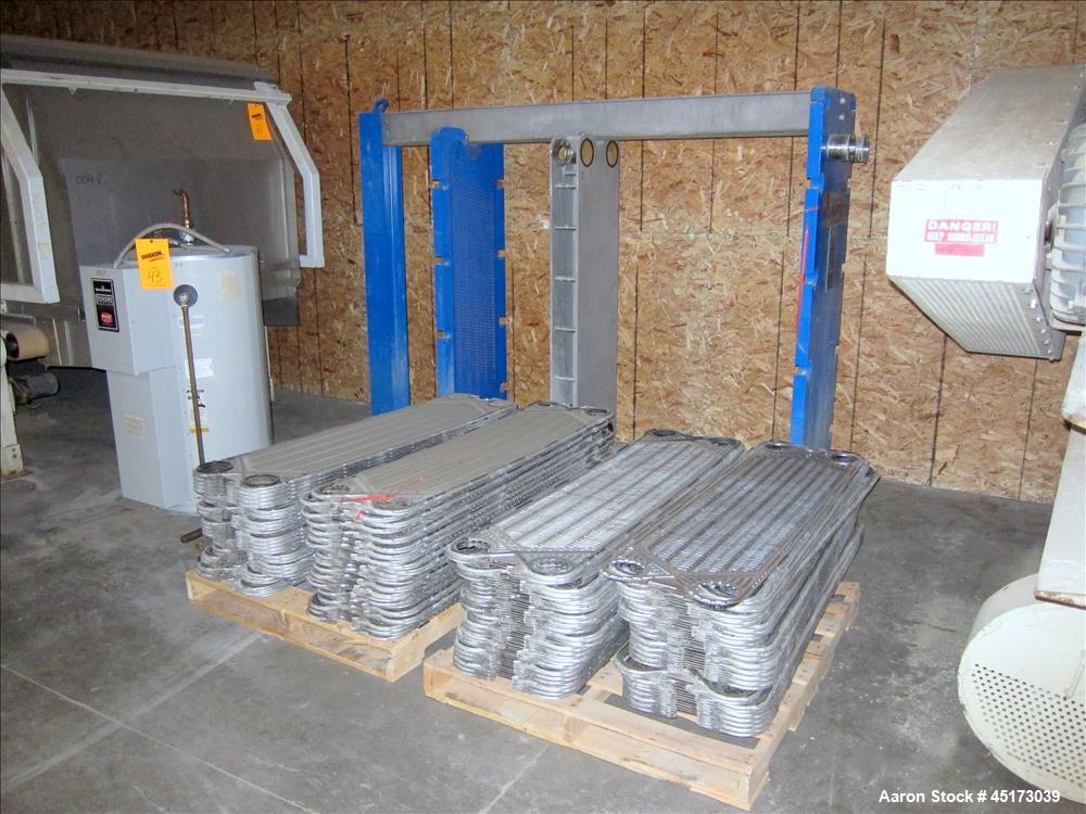 Used- APV Plate Heat Exchanger, Model R5 M-10, Approximately 1064 Square Feet.