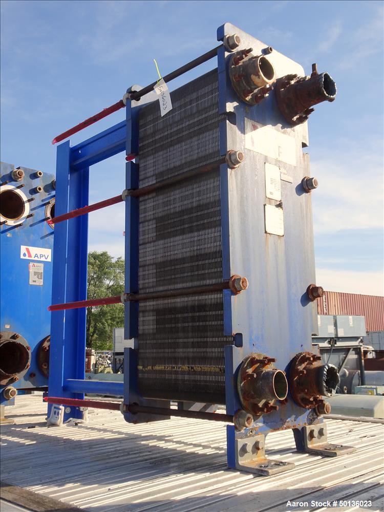 Used- APV Plate Heat Exchanger, Stainless Steel