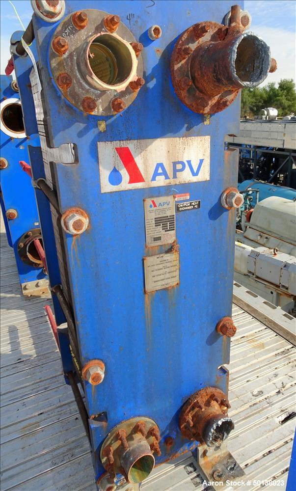 Used- APV Plate Heat Exchanger, Stainless Steel