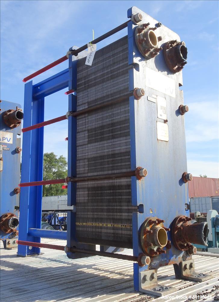 Used- APV Plate Heat Exchanger, Stainless Steel.