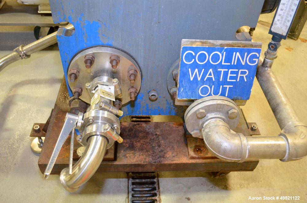 Used APV Plate Heat Exchanger, Model SR6GL, Serial# 30963.1. National Board # 242. Approximately (41) 772/757 mm plates. Rated 150 PSI @ 275 F and -20 F @ 150 PSI. Stainless Steel Construction. Built...