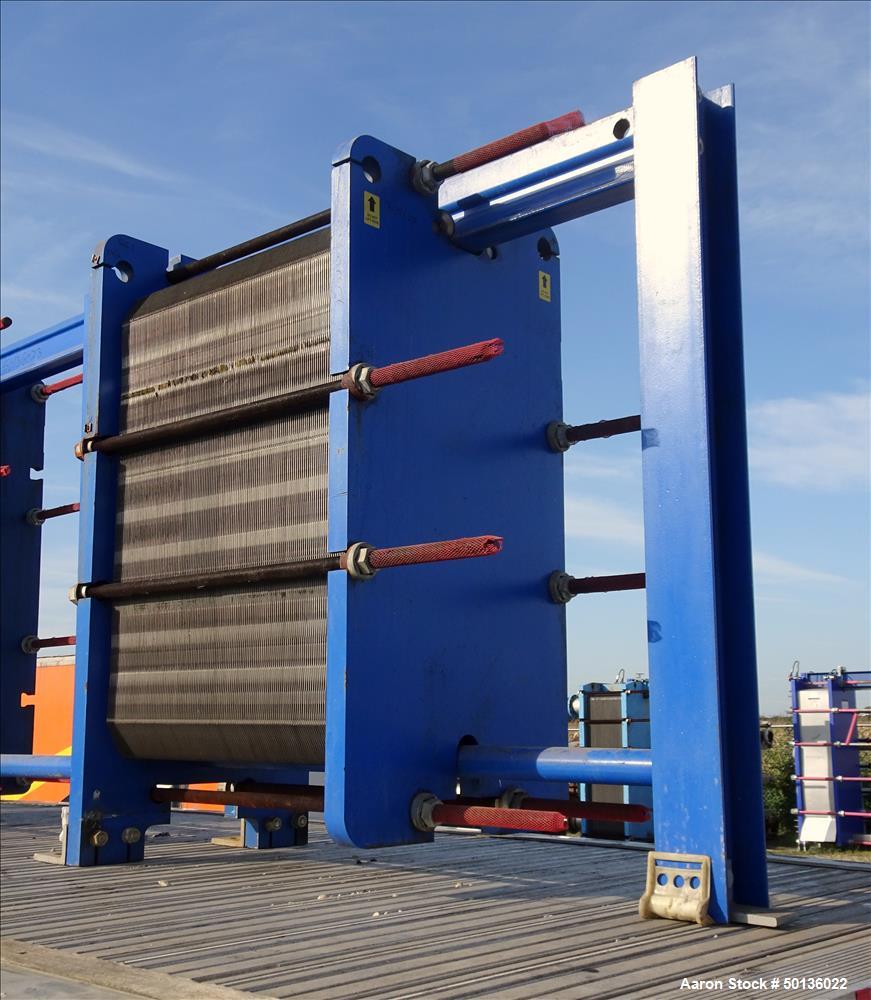 Used APV Plate Heat Exchanger, Model TR9GLMGS 11, 316 Stainless Steel