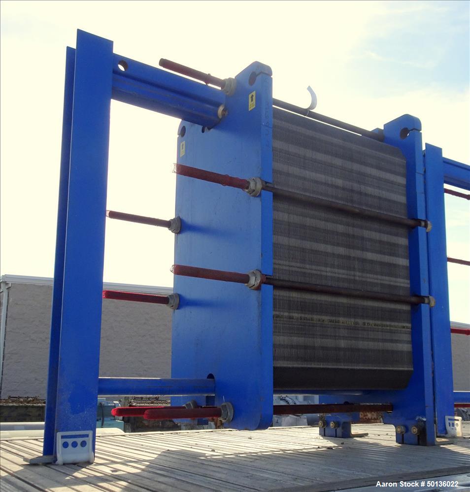 Used APV Plate Heat Exchanger, Model TR9GLMGS 11, 316 Stainless Steel