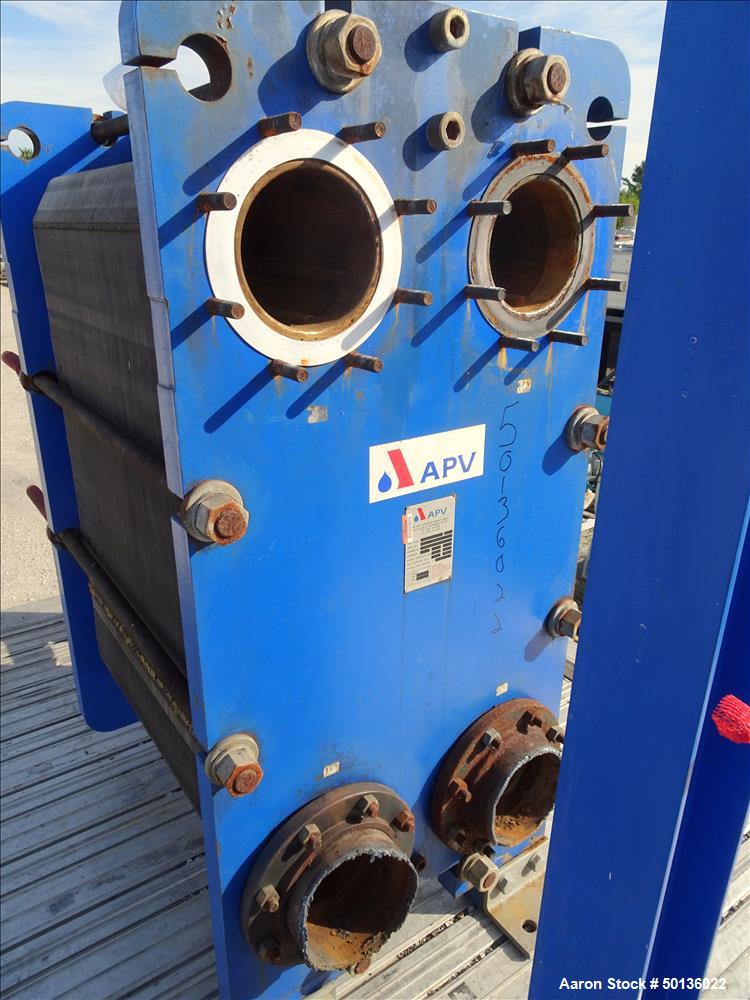 Used APV Plate Heat Exchanger, Model TR9GLMGS 11, 316 Stainless Steel