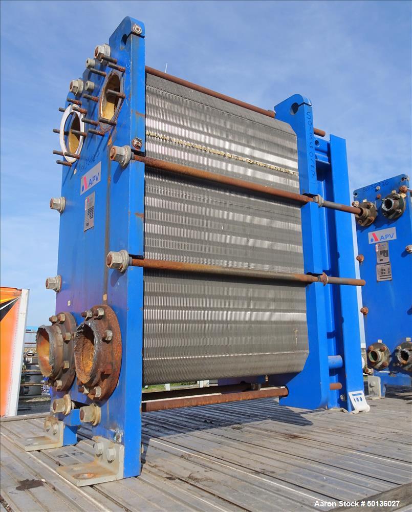 Used- APV Plate Heat Exchanger, Stainless Steel