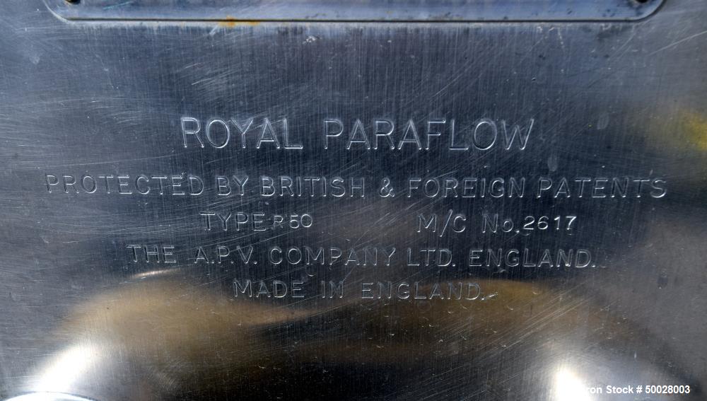 APV Royal Paraflow Sanitary Plate Heat Exchanger
