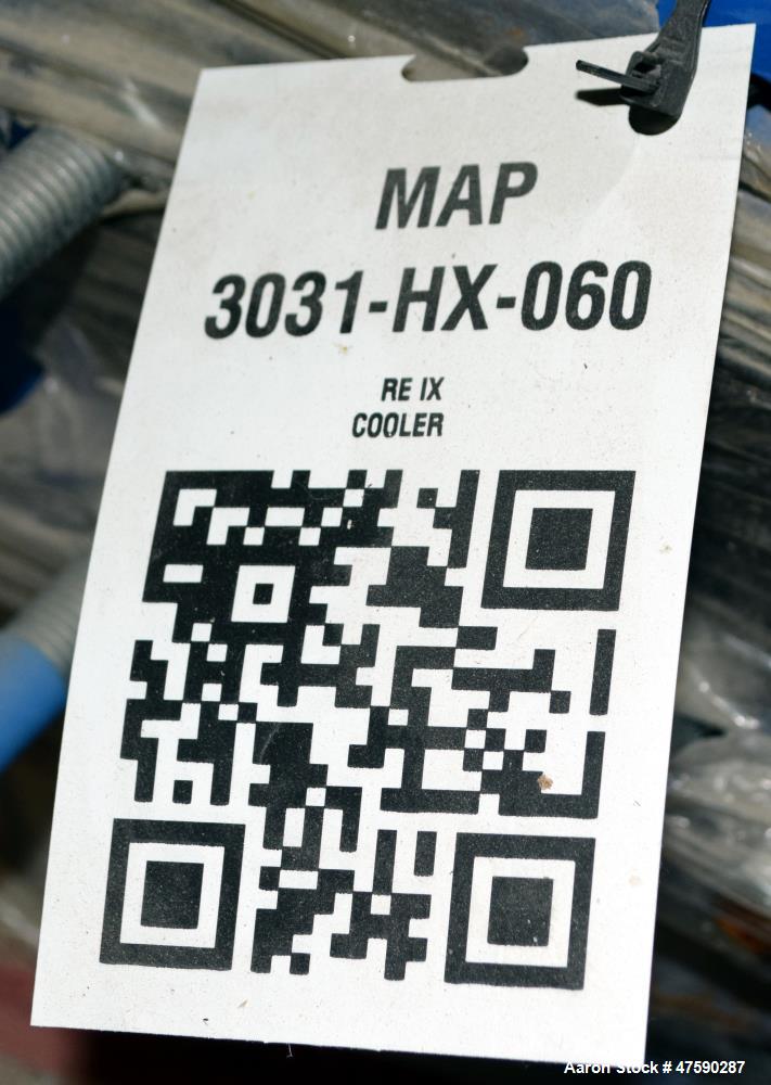 Unused- APV Paraflow Gasketed Plate Heat Exchanger, 31.9 Square Feet, Model V017 M-10. (19) Titanium plates. Rated 150 psi at -20 to 300 degrees F. National Board# 13058, serial# G2011001067, built 2...