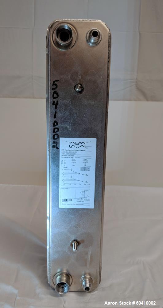 Unused- Alfa Laval Alfa Nova Fusion-Bonded Plate Heat Exchanger, Model 52-20H, 1