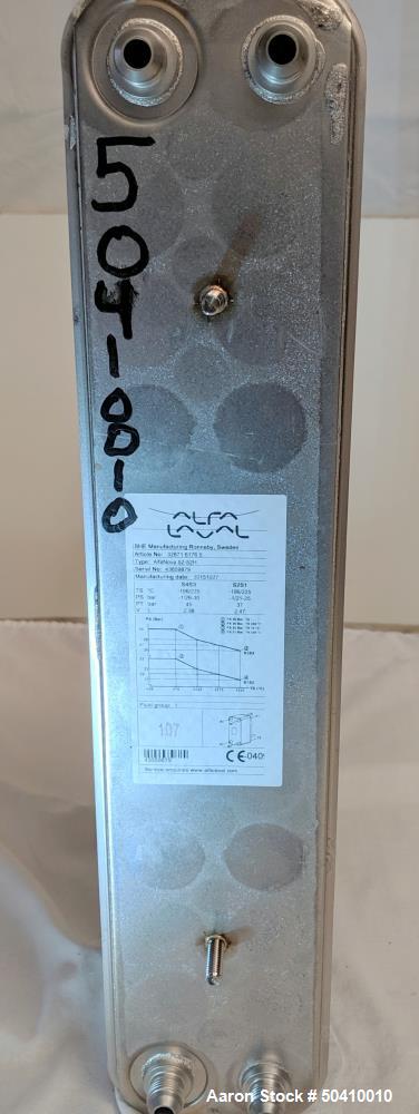 Unused- Alfa Laval Alfa Nova Fusion-Bonded Plate Heat Exchanger, Model 52-52H