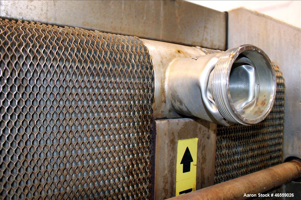 Used Alfa Laval Plate Heat Exchanger, Model A10RCF, 304 Stainless Steel.