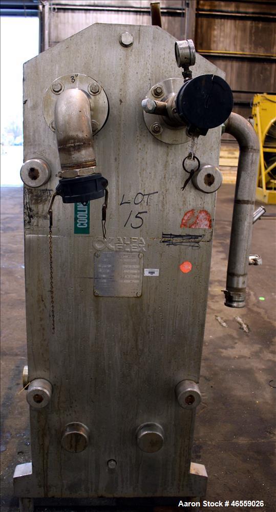 Used Alfa Laval Plate Heat Exchanger, Model A10RCF, 304 Stainless Steel.