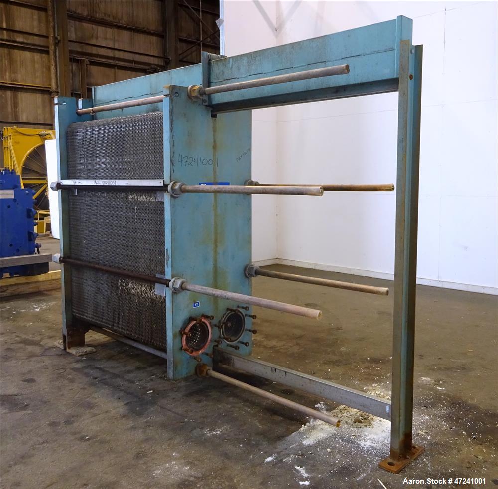 Used Alfa Laval Plate Type Heat Exchanger, Model AM20-FG, Surface Area 1,351.50