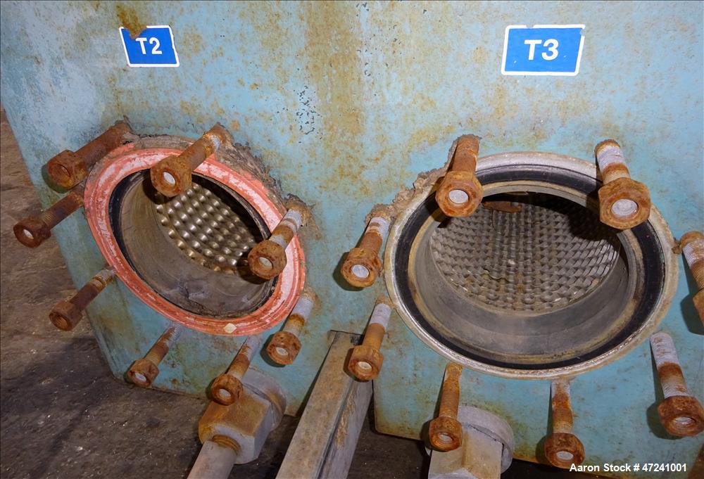Used Alfa Laval Plate Type Heat Exchanger, Model AM20-FG, Surface Area 1,351.50