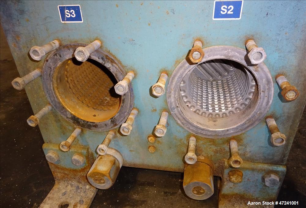 Used Alfa Laval Plate Type Heat Exchanger, Model AM20-FG, Surface Area 1,351.50