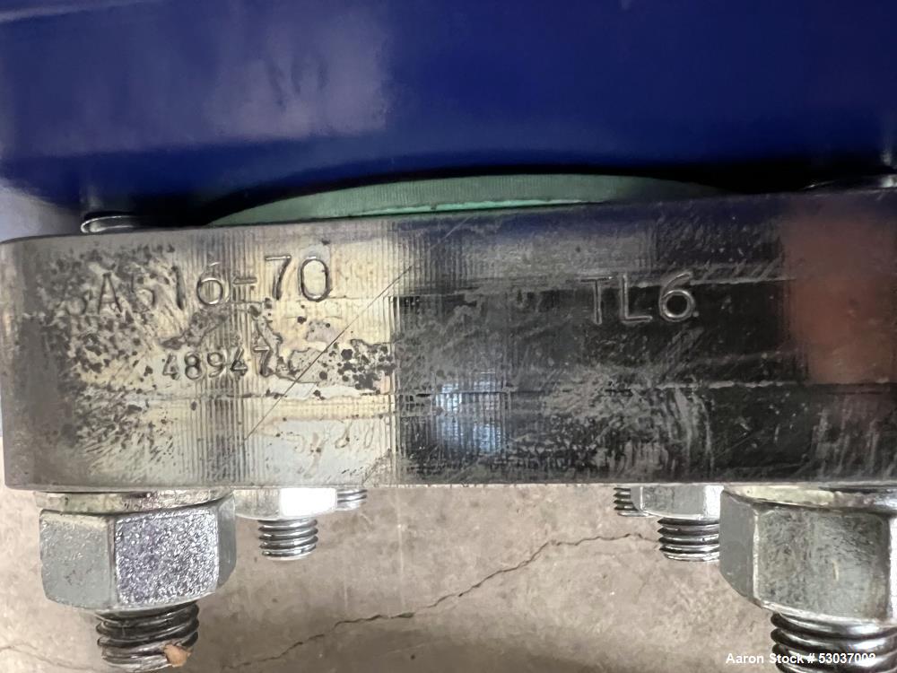 Used- Alfa Laval Plate Heat Exchanger, Model AQ2L-FD, 74.1 Square Feet, Vertical. (29) Stainless steel 0.4mm thick plates. R...