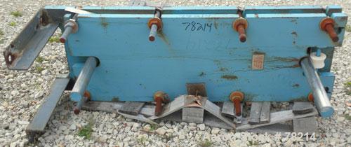 Used Mueller Accu-Therm Plate Heat Exchanger, Approximately 28 Square Feet, Model AT20 C-20, 316 Stainless Steel. (12) plates approximately 14" wide x 37" tall. Rated 100 PSI at 150 Degrees F. 3" inl...