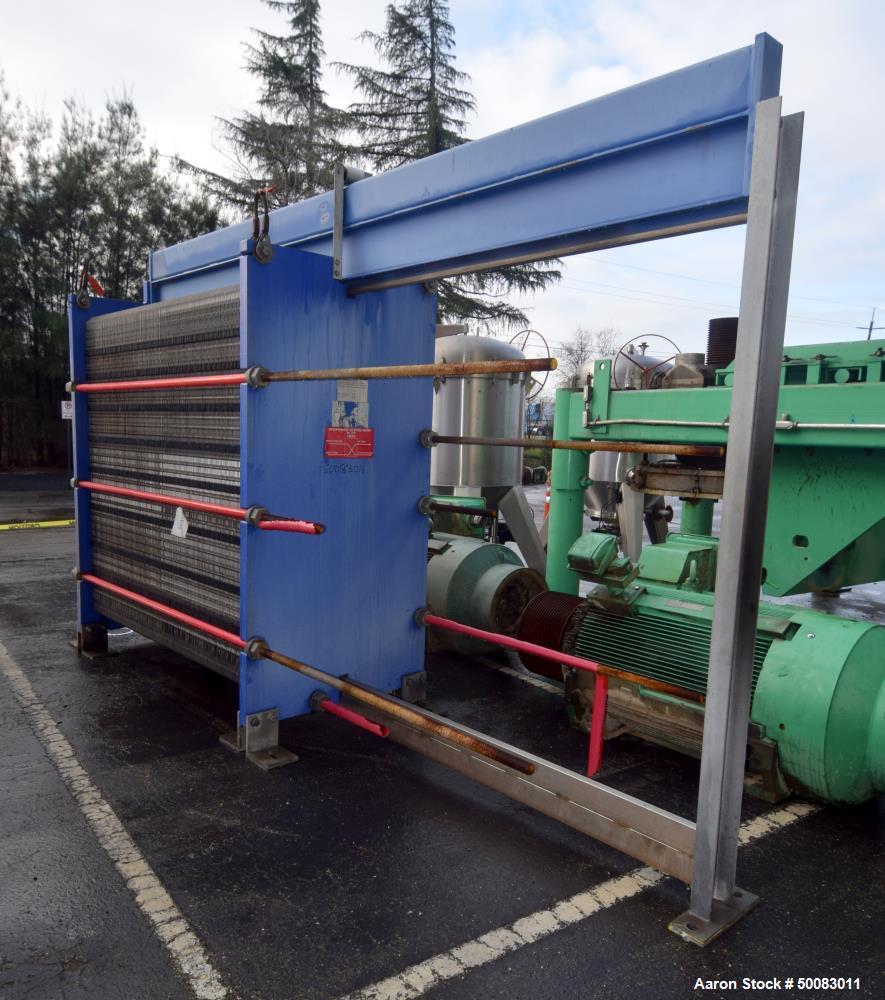 Used Alfa Laval AlfaVap 500-TFR Plate Exchanger – 4,604 Sq. Ft. Heat Transfer Area