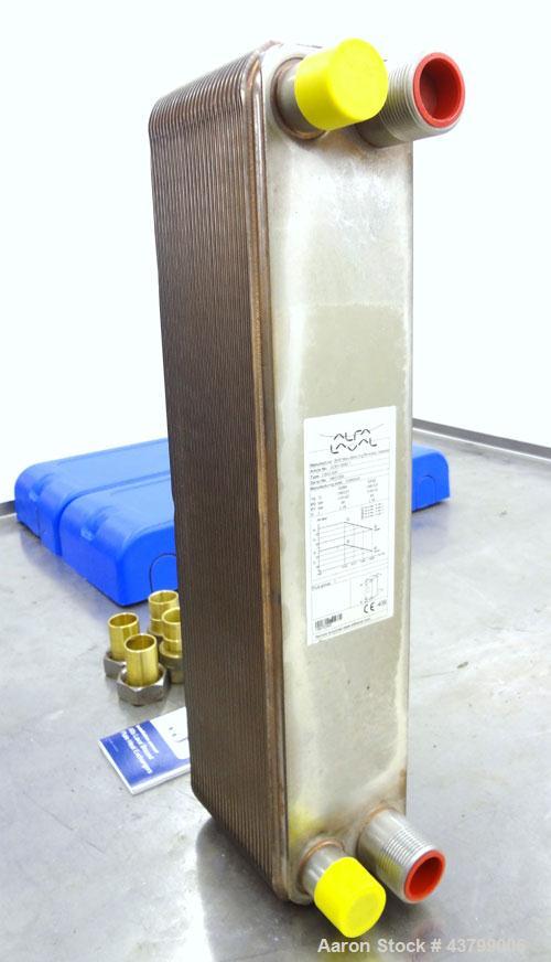 Unused- Alfa Laval Brazed Plate Exchanger, 25.6 Square Feet (2.38 Square Meters)