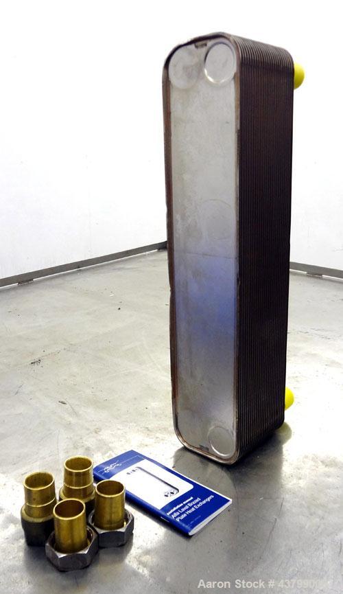 Unused- Alfa Laval Brazed Plate Exchanger, 25.6 Square Feet (2.38 Square Meters)