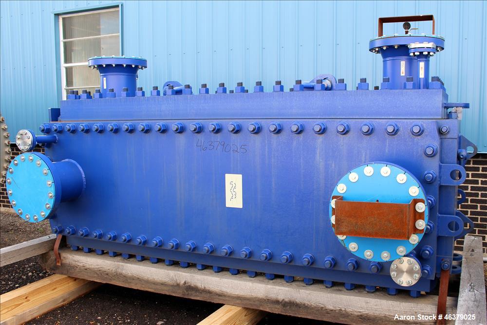Used Alfa Laval Compabloc Heat Exchanger, Model CPL75-V-500, 3,439 Square Feet