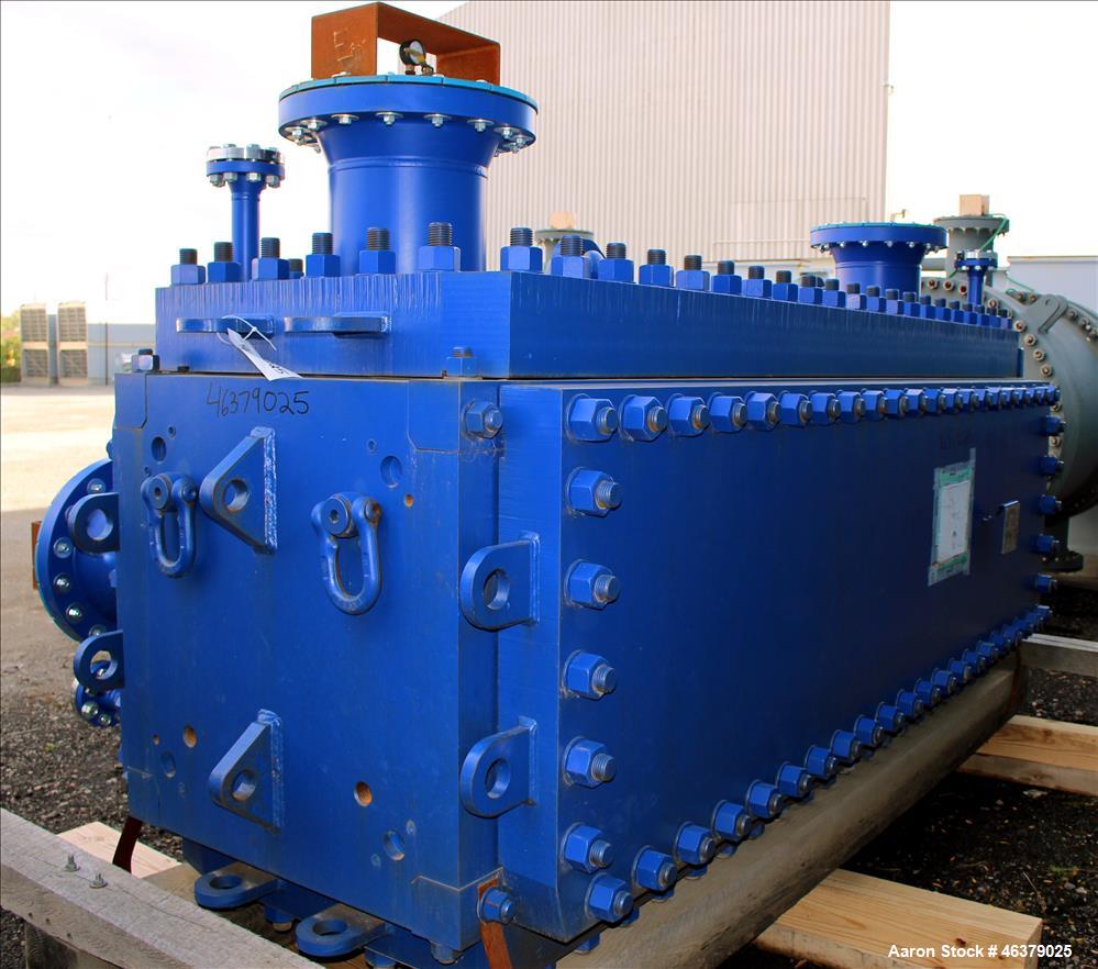 Used Alfa Laval Compabloc Heat Exchanger, Model CPL75-V-500, 3,439 Square Feet