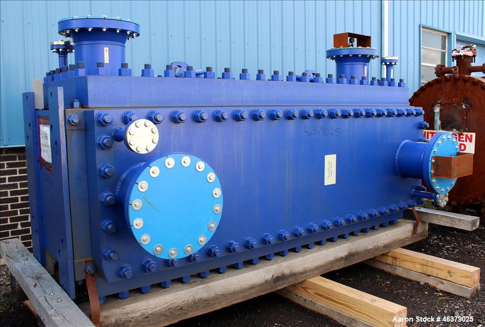 Used Alfa Laval Compabloc Heat Exchanger, Model CPL75-V-500, 3,439 Square Feet