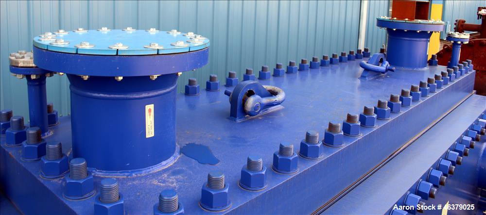 Used Alfa Laval Compabloc Heat Exchanger, Model CPL75-V-500, 3,439 Square Feet