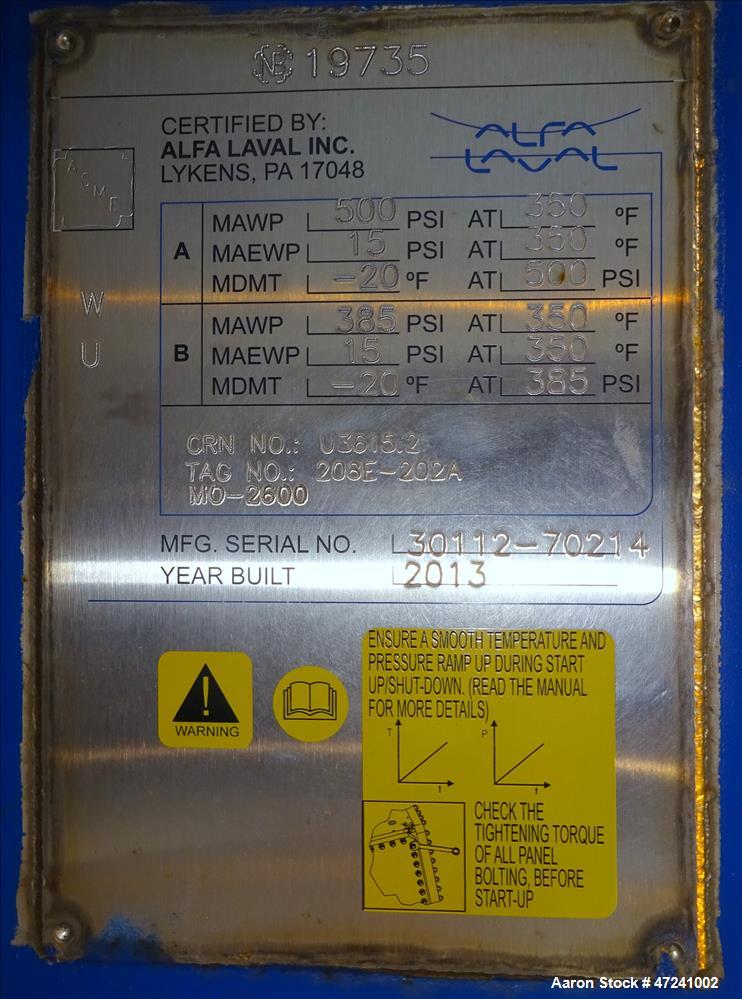 Unused- Alfa Laval Model CPX75-V-500 Compabloc Heat Exchanger