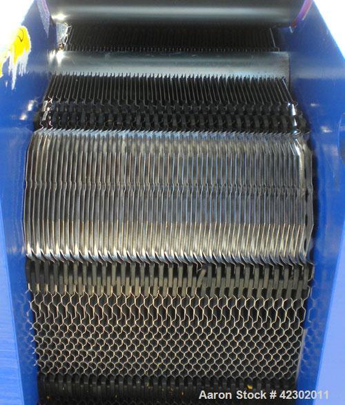 Unused- Alfa Laval Thermal Plate Exchanger, 149.80 Square Feet, Model M10-BFG. (60) 0.5 mm thick 316 stainless steel plates. Designed 150 psi at –20 to 86 deg F. (4) 4" Blind inlets/outlets. Mounted ...