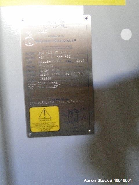 Unused- Alfa Laval Plate Heat Exchanger, Model M10-MFD.