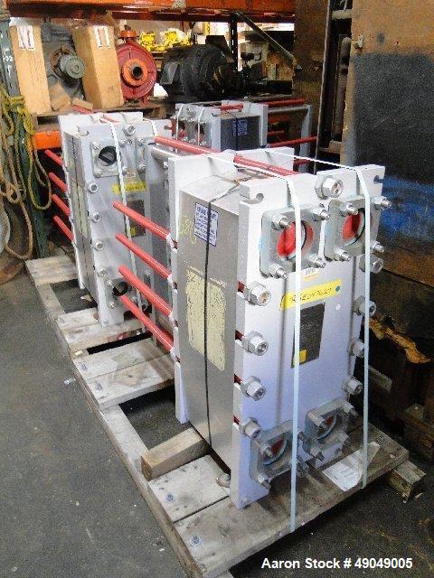 Unused- Alfa Laval Plate Heat Exchanger, Model M10-MFD. 182.34 Square foot / 16.94 Suareq/meters Area. Area 16.94 Square/meters, 182.34 Square/Foot. MAWP 232 psi at 300 degrees F. MDMT -20 degrees F....
