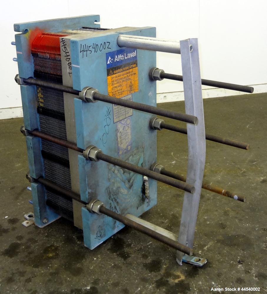 Used Alfa Laval Thermal Plate Exchanger, 153 Square Feet, Model M10-MFG