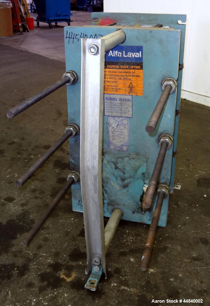 Used Alfa Laval Thermal Plate Exchanger, 153 Square Feet, Model M10-MFG