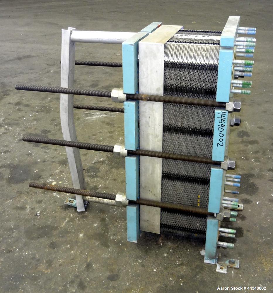 Used Alfa Laval Thermal Plate Exchanger, 153 Square Feet, Model M10-MFG